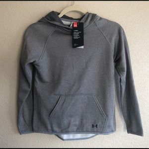 Youth Grey Under Armour Fleece Hoodie